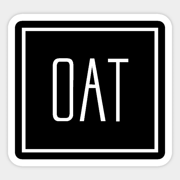 OAT White Sticker by OtakuATeam